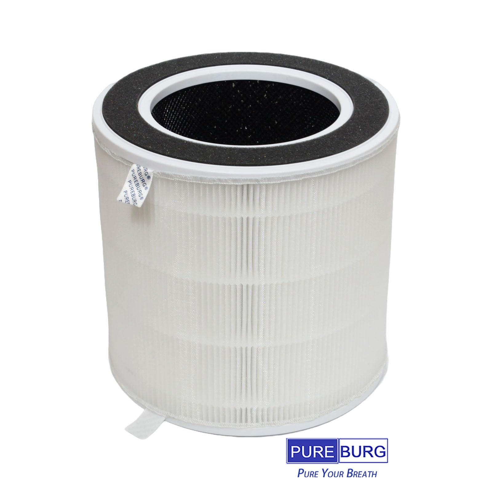 PUREBURG Filtri di ricambio compatibili con purificatore d'aria SwitchBot, 2 pezzi, H13 HEPA carbone attivo, filtrazione a 3 stadi, filtro per animali domestici, purificazione dell'aria, polvere e