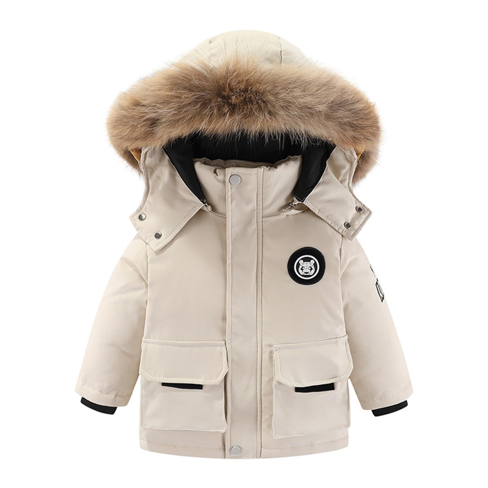 Generisch 2026 Traje de Nieve Invierno Niñas Aislado Acolchado Dos Piezas Traje Térmico con Mono Clima Frío