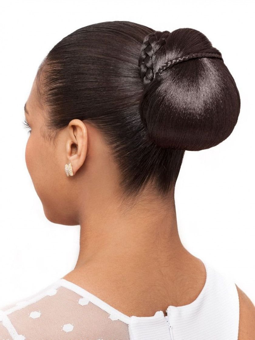 Micro Dome Hairpiece Color FS4/27 - Foxy Silver Wigs Petite Ballet Formal Bun Updo Mini Braids Synthetic African American Lightweight Bundle MaxWigs Hairloss Booklet