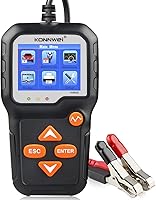 KONNWEI KW650 6V/12V Battery Tester - 100-2000 CCA Load Analyzer for Cars, Marine, Motorcycles, Lawn Mowers | Alternator & Starter Test