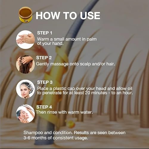 Miniatura 7 de Aceite de batana crudo aprobado por Dr. Sebi Aceite crudo orgánico para el crecimiento del cabello - 100% puro y natural para cabello dañado