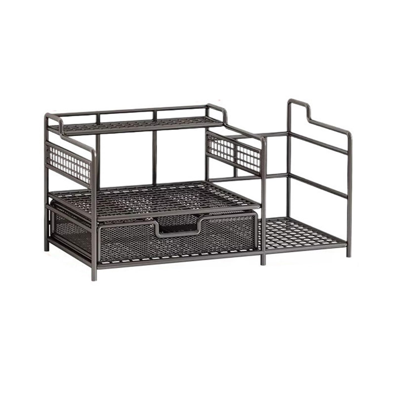 Zhaoj24-05 Bookcase Industrial Style Iron Office Bookshelf Multipurpose Dormitory Tabletop Organizer Shelf