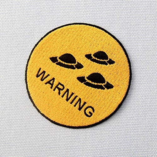 Zegins P0553USR Warning X Files Ufo Appear Patch Embroidered Applique Iron thumb #2