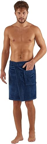 anatolian Toalla de felpa de algodón orgánico para hombre, ajustable, para después de la ducha, para usar en el gimnasio, piscina, playa, spa,