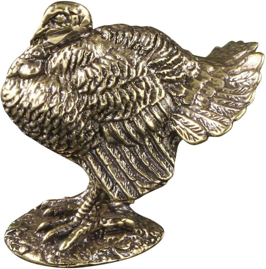 Toddmomy Mini Turkey Figurine Turkey Statue Desktop Animal Decor Sculpture Collectible Figurine for Desk Shelf Home Decor Thanksgiving Display 2.00 X 1.29 X 1.29 in