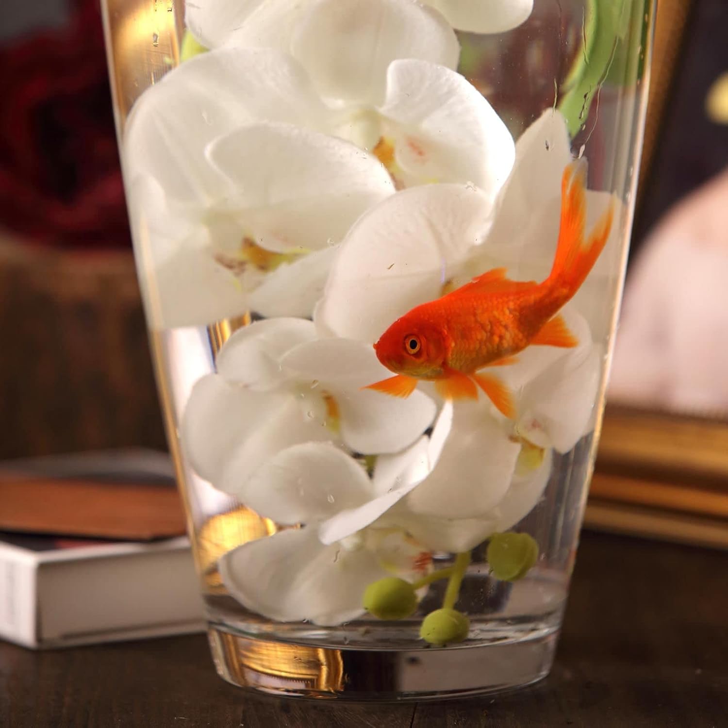 Tableclothsfactory 31" Tall Tapered Cylinder Glass Vase Clear Floor Vase Centerpiece for Table Decor