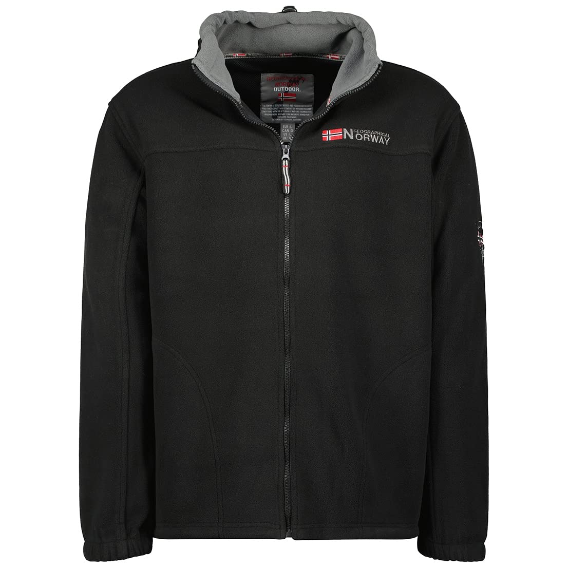 Geographical Norway Warm Men’s Fleece Winter Transition Jacket, Outdoor Sweat
