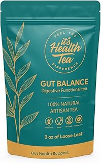 Gut Balance Herbal Tea – Gut Wellness Herbal Blend | Caffeine-Free Tea to Support Digestive Comfort, Gut Health & Daily Wellness. (includes: 35 empty unbleached filter tea bags inside)