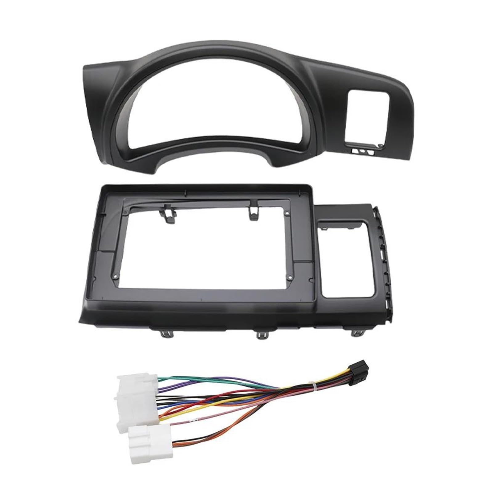 Adapter ramki samochodowej 10,1 cala, zestaw do montażu panelu audio do radia i deski rozdzielczej dla Toyota Wish 2003-2008, ramka radiowa z kierownicą po prawej stronie.