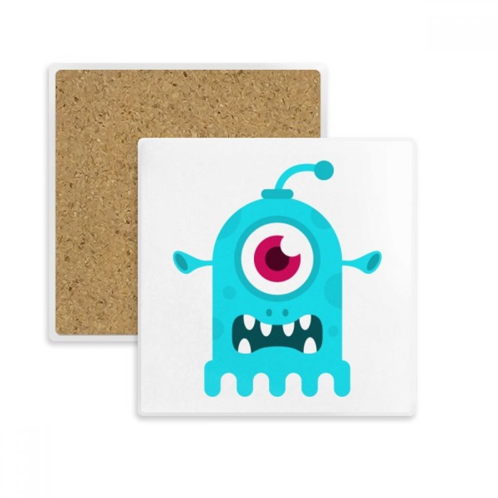 Coaster Alien bleu cyclope cadeau original pour amateur d'espace