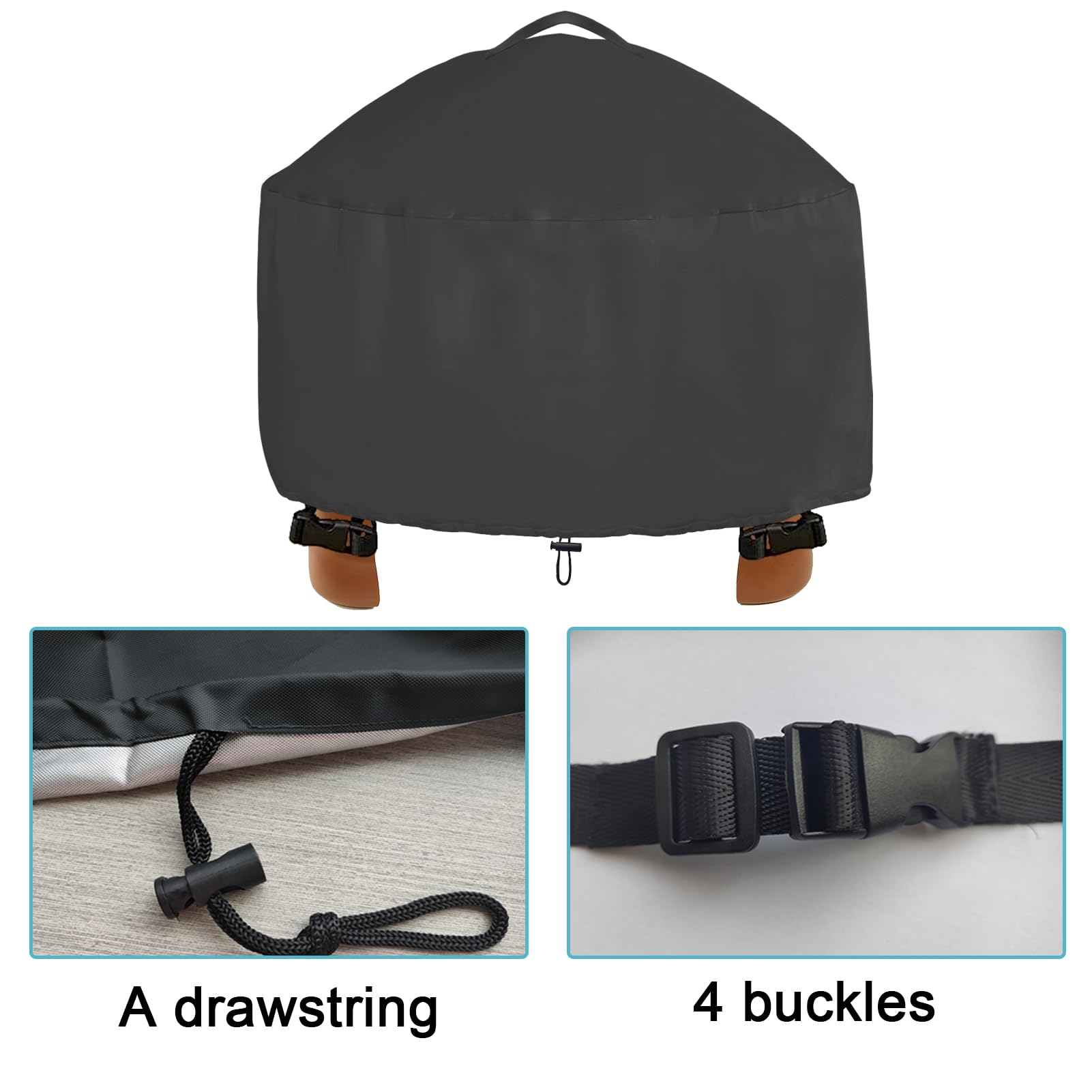 Funda Impermeable Para Mesa De Agua Y Arena – Cubierta De Tela Oxford 420D De 86x86x46 Cm, Resistente Al Viento Y A Los Rayos UV