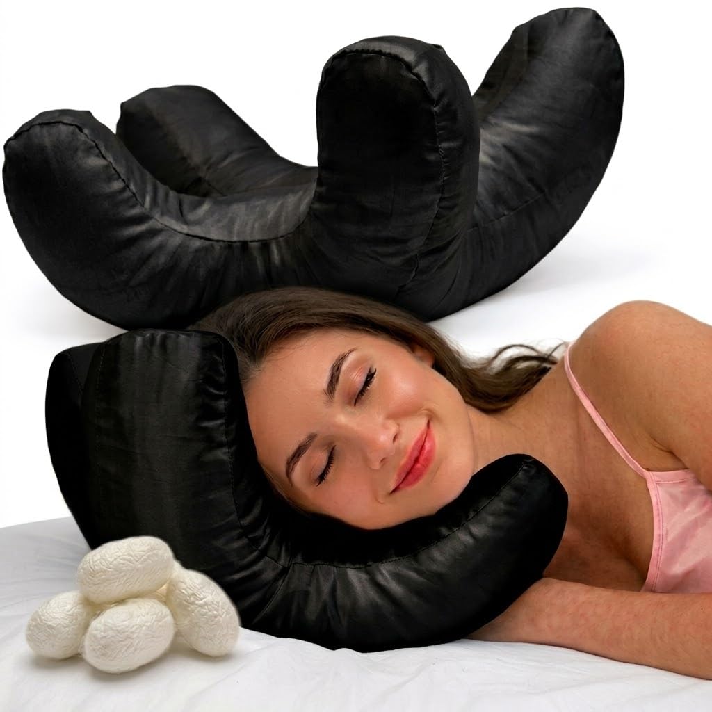 Photo 1 of Zeelux Butterfly Beauty Pillow - Silk Cover, Ergonomic Neck Support