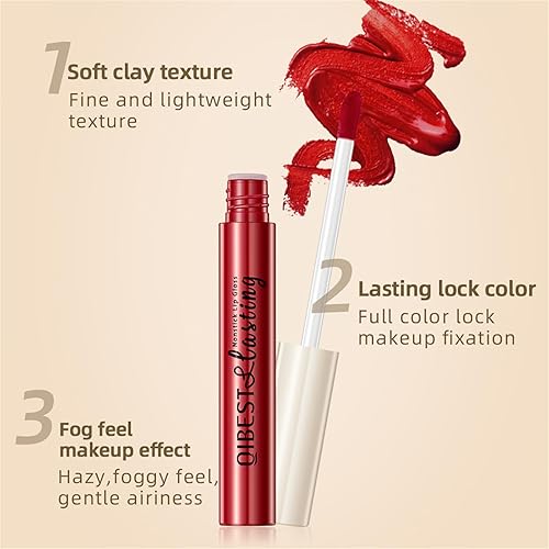 Miniatura 3 de BONNIE CHOICE 12Pcs Liquid Lipstick with Clear Lip Gloss, Dual Ended Moisturizing Lip Stain Makeup Set, Waterproof Long Lasting Quick-drying
