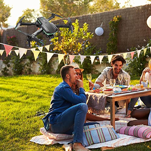 Câmera Drone GPS - Drones com Câmera para Adultos 4K | Tempo de voo de 10 minutos dobrável para dron