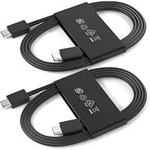 3ft USB C to USB C Cable for Samsung 25W/3A Type C Fast Charging Cord 1M for Samsung Galaxy S25 Ultra S24 S23 S22 S21 FE/A17 A16 A15 A14 A26 A36 A56/Note20 10 Tab S10 S9 Phone Charger Cord 2 Pack