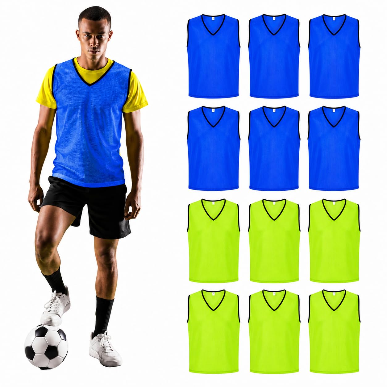 GSi Mesh Training Pinnies for Soccer Basketball and Team Sports