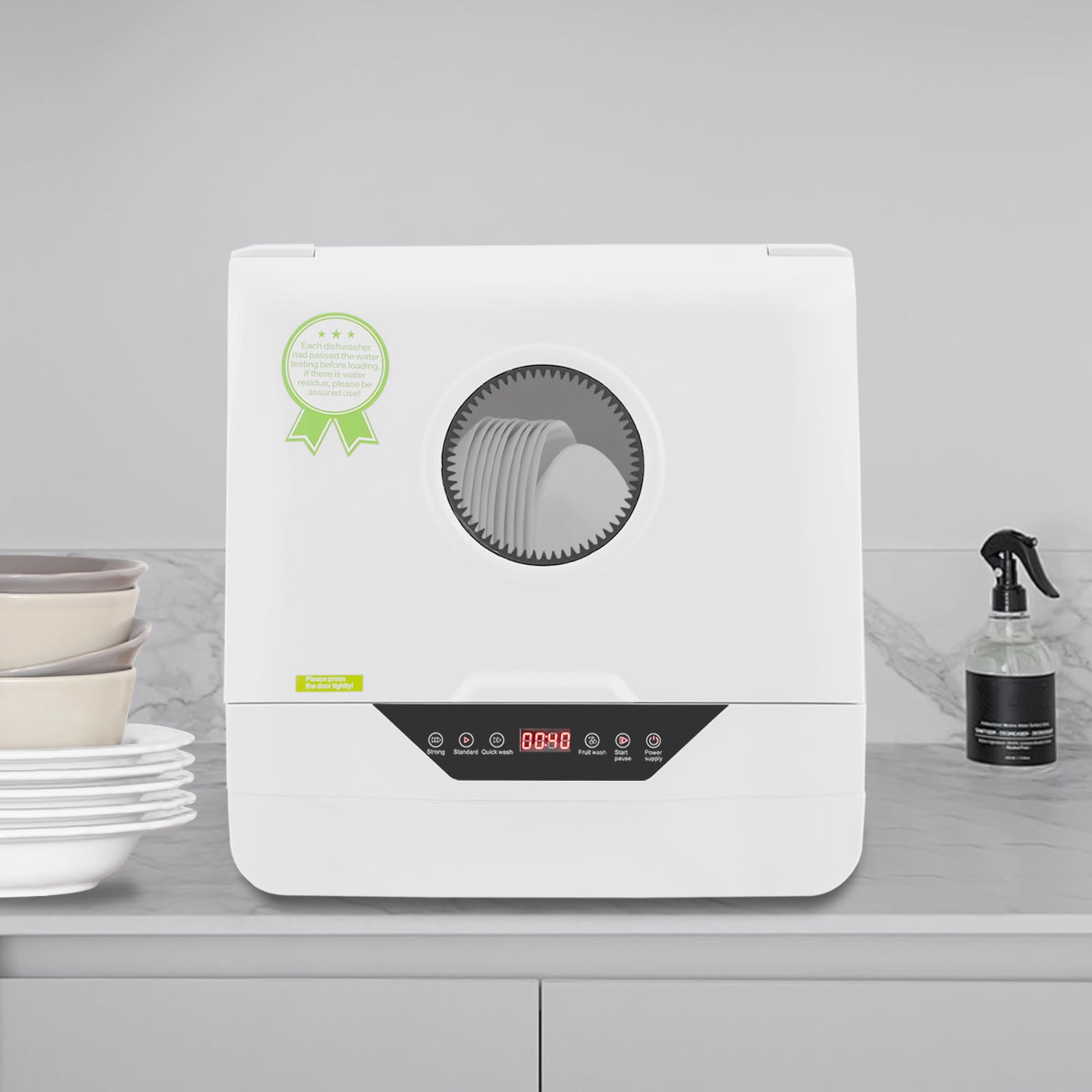Countertop Dishwasher, 800W Portable Countertop Dishwasher, Mini Dishwasher with 4 Wash Modes?Portable Compact Dishwasher for RV Apartments, Camping