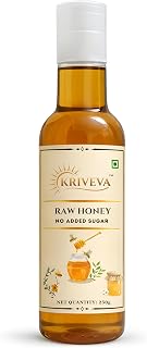 Kriveva Premium Raw Honey, 250g Pack | 100% Pure, Unheated, Lab Tested | Strengthens Immunity | No Added Sugar, No Preserv... Price In India