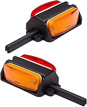 Lumitronics Pre-Wired Fender Clearance Trailer Lights Assembly (Amber/Red) - Left and Right