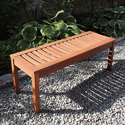 Achla Designs 125-0003 Backless, 4 Ft Natural Finish Bench, 48-In L #TOP3