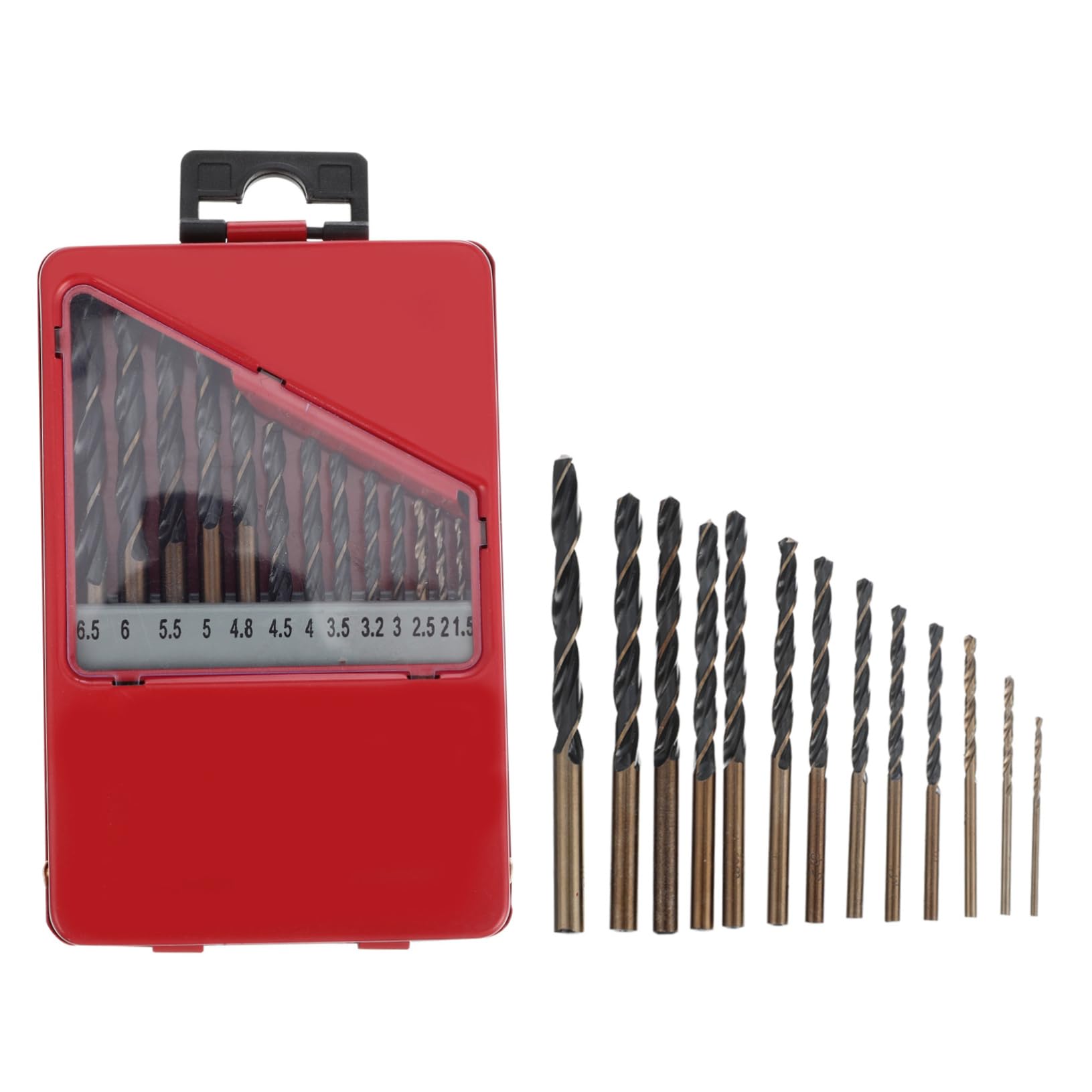 ARTIBETTER 13pcs Drill Bit Set Cordless Drill Bits for Steel Plastic Wood Household Tool Kit