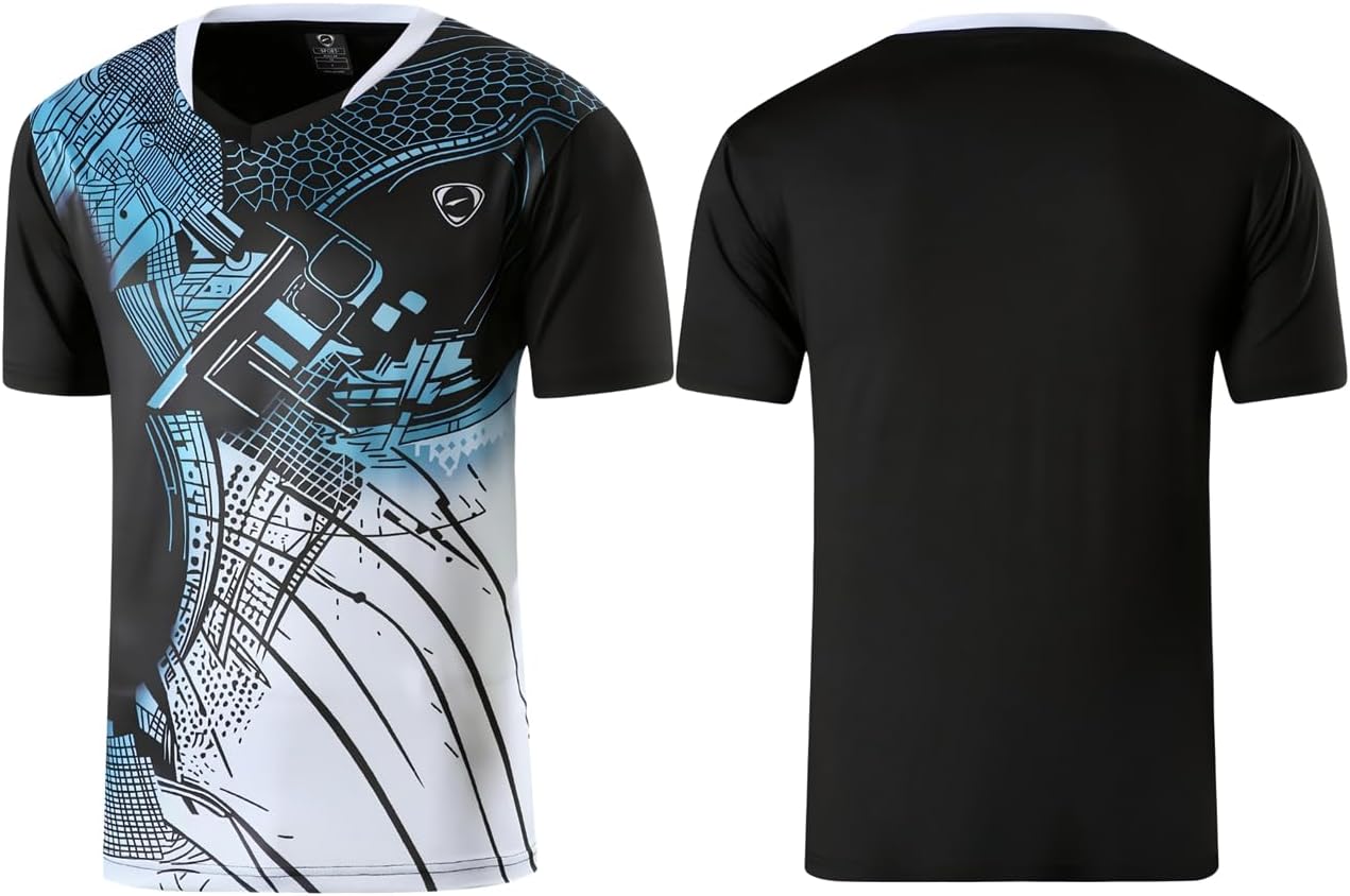 5 Pack Men's Activewear T-Shirt Sport Tee Shirt Athletic Running Gym Workout Tshirt Golf Tennis Tops Quick Dry LSL449 - Image 4