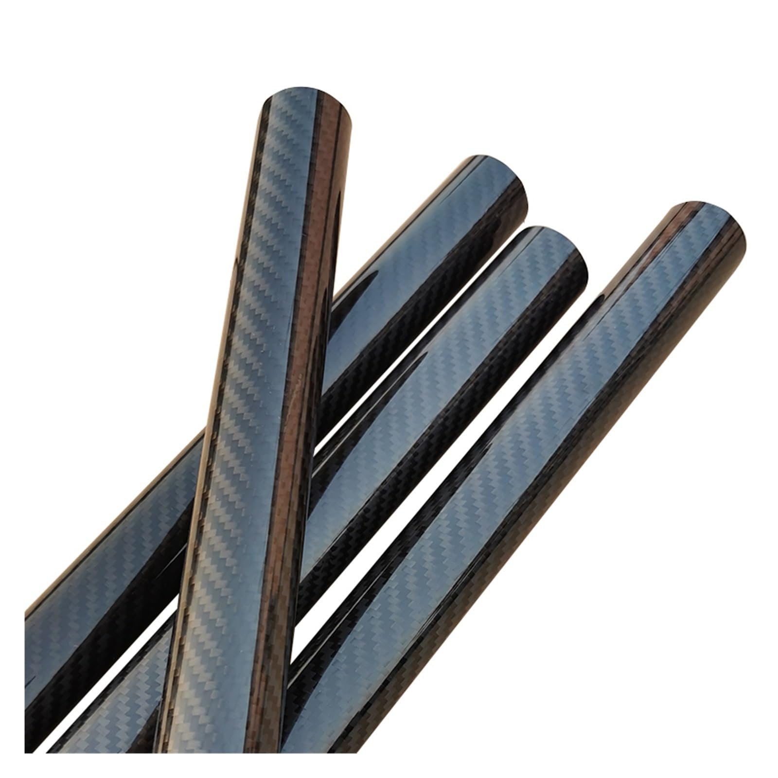 Tubo in fibra di carbonio opaco twill da 2 pezzi