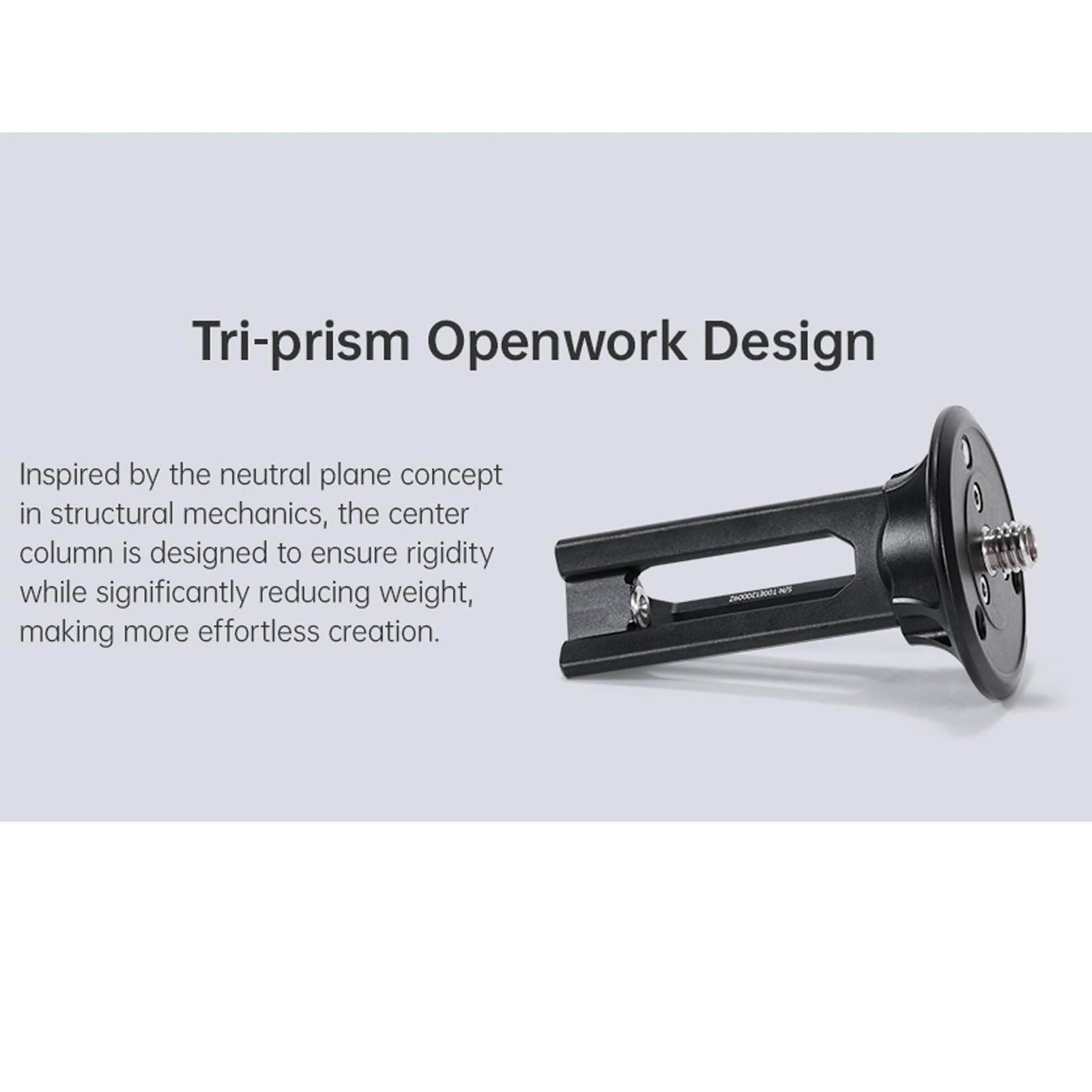 FALCAM Module de Colonne Centrale Fileté pour Trépied de Voyage TreeRoot Quick Lock et Trépieds Tiers - Couple de 5 N·m, Double Filetage 1/4" et 3/8" (A130) (Partie Supérieure Uniquement)