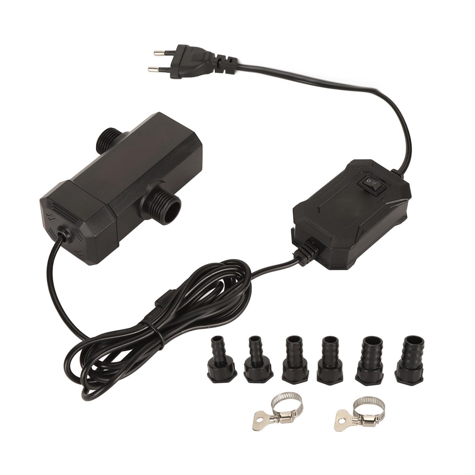 Lumière Propre D'aquarium, Lumière UV D'aquarium de 7 W, Lampe de Nettoyage étanche Verte Transparente pour Eau D'aquarium pour Réservoir de Filtre de Bassin de Puisard (Prise UE