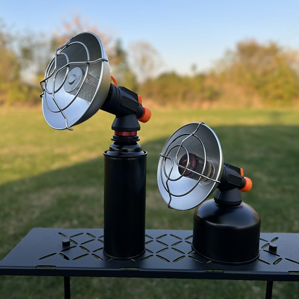 Calentador de propano portátil de 4300 BTU con encendido electrónico, estufa de camping de gas ajustable para caza, pesca, calefacción al aire libre (calentador de campamento)