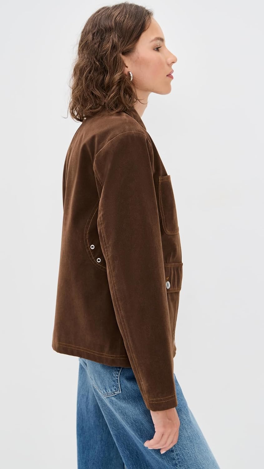 Avec Les Filles Womens Cropped Barn Jacket - Image 4