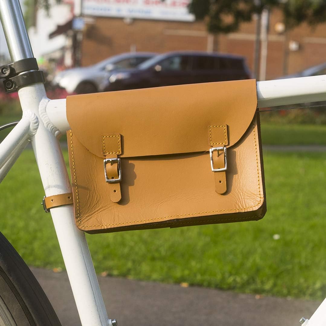 Frame Bag for Bicycle Genuine Leather TAN S-FRA-TAN