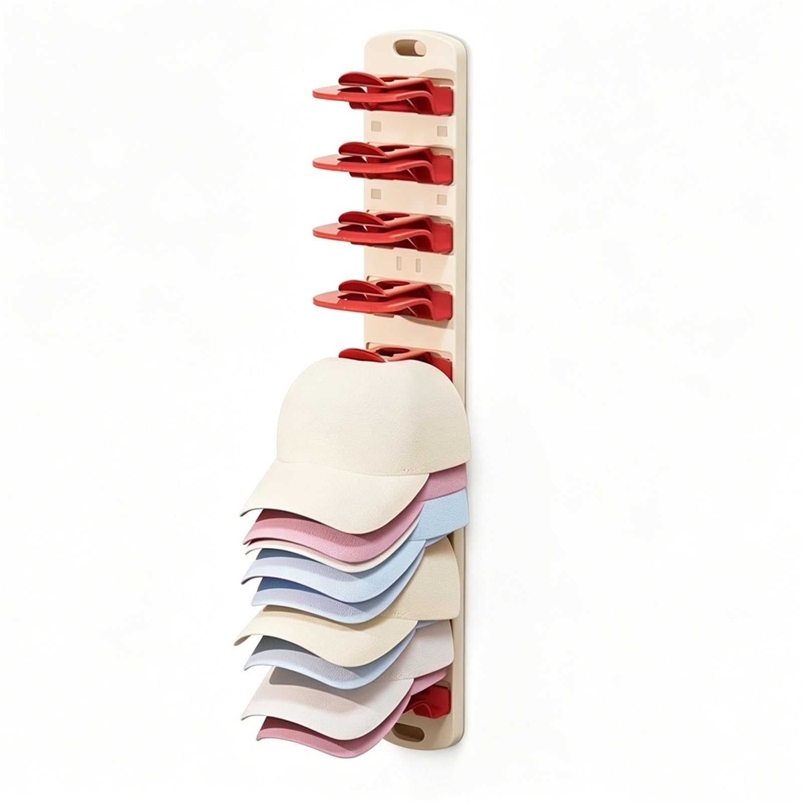 YAOHY Hat Organizer for Baseball Caps, Wall Mount Closet Hat Rack Holder, Multilayer Hats Hanger Holder Display for Closet,Door Bedroom