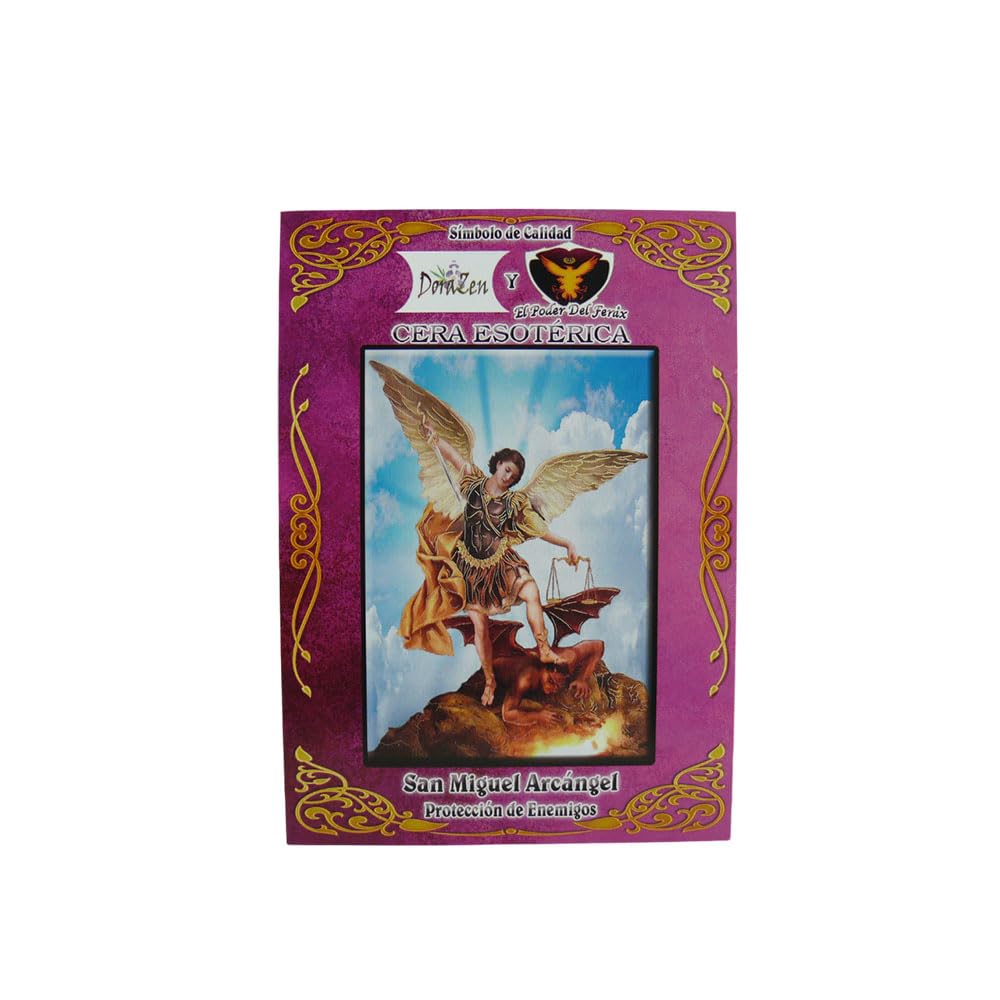 Velón Herbóreo San Miguel Arcángel - Ritual protección de enemigos - Las Velas de Mariano