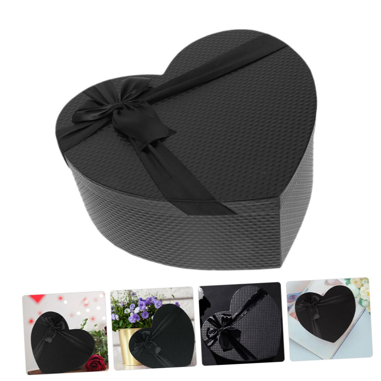 OFFIGAM 2stücke Herzförmige Geschenkbox Aus Pappe Kompakt Und Leicht Für Ohrringe Armbänder Halsketten Und Kleine Gegenstände Für Verlobungsgeschenke Jubiläen Und Hochzeitsanträge