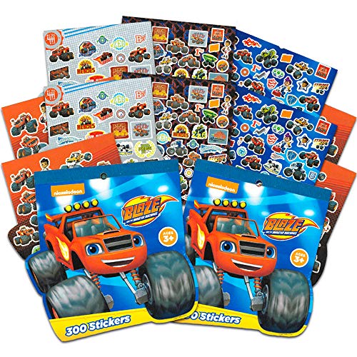 Blaze and the Monster Machines Party Supplies Stickers Pack ~ 600 Assorted Blaze Stickers (16 Party Favors Sheets)