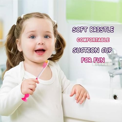 Miniatura 2 de Cepillo de dientes manual para niños y niñas, 50 piezas, envueltos individualmente, juego de cepillos de dientes para niños a partir de 2 años,