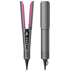 slopehill 2-in-1 Hair Straightener and Blow Dryer, Professional Flat Iron with High-Speed Airflow Technology for Straight, Smooth Hair