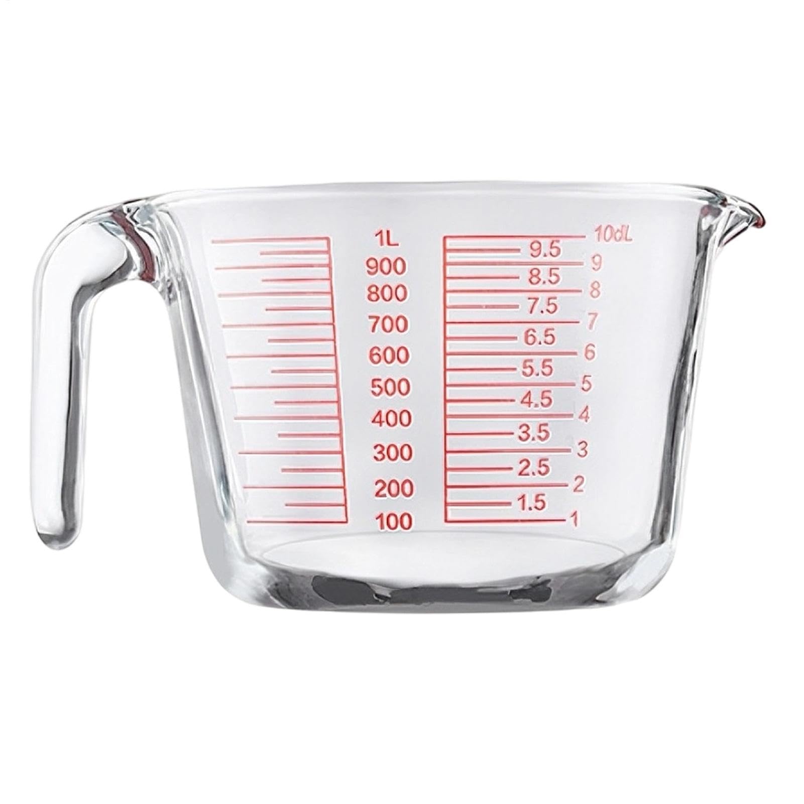 Vasos Medidores De Vidrio Recipiente de Medición Portátil Transparente y | Recipiente Medidor De Vidrio Para Preparación Comidas Cocinar Hornear Cocina Hogar Y Casa Y Interior Alimentos