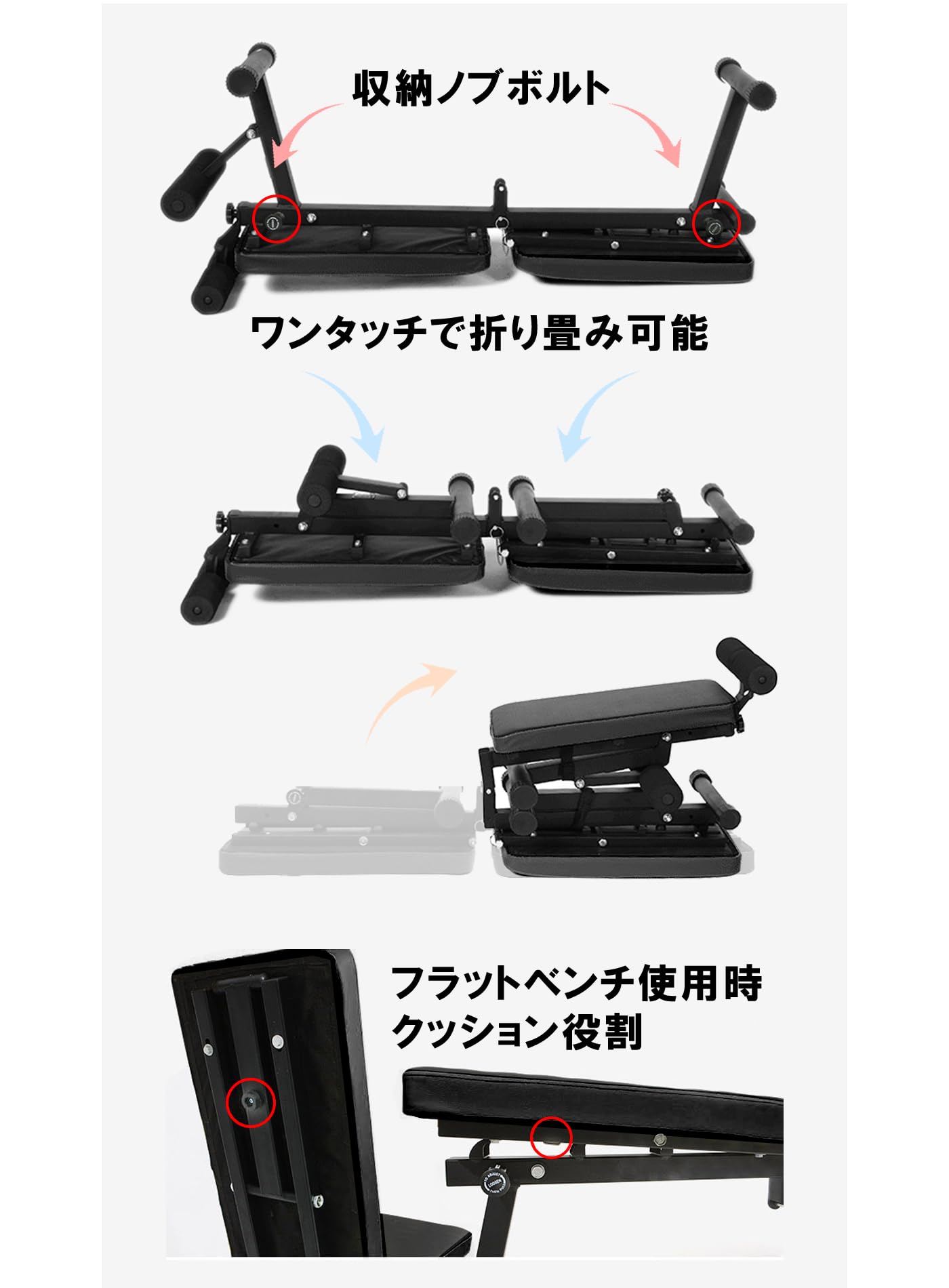 Amazon.co.jp: WASAI(ワサイ) トレーニングベンチ フラット
