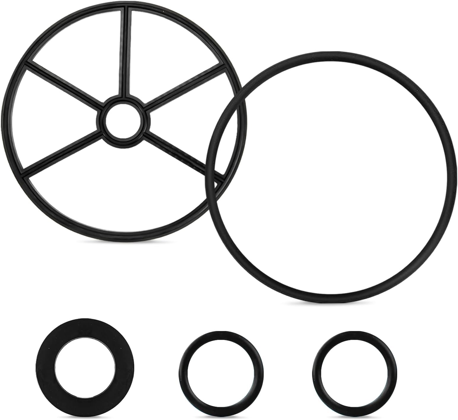 271104 Diverter & 271106 Sight Glass Gasket/Valve Top &Stem Kit Compatible with Pentair