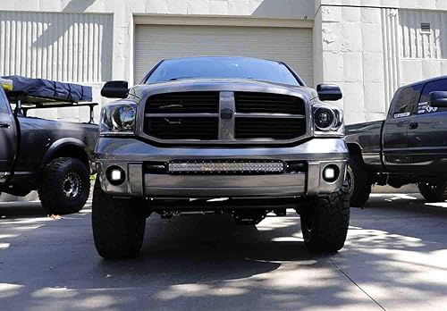 Miniatura 3 de iJDMTOY Kit de luz de perímetro LED CREE de Alta Potencia, 40 W, c lámpara antiniebla. Cableado y ubicación de soportes de montaje para Dodge Ram