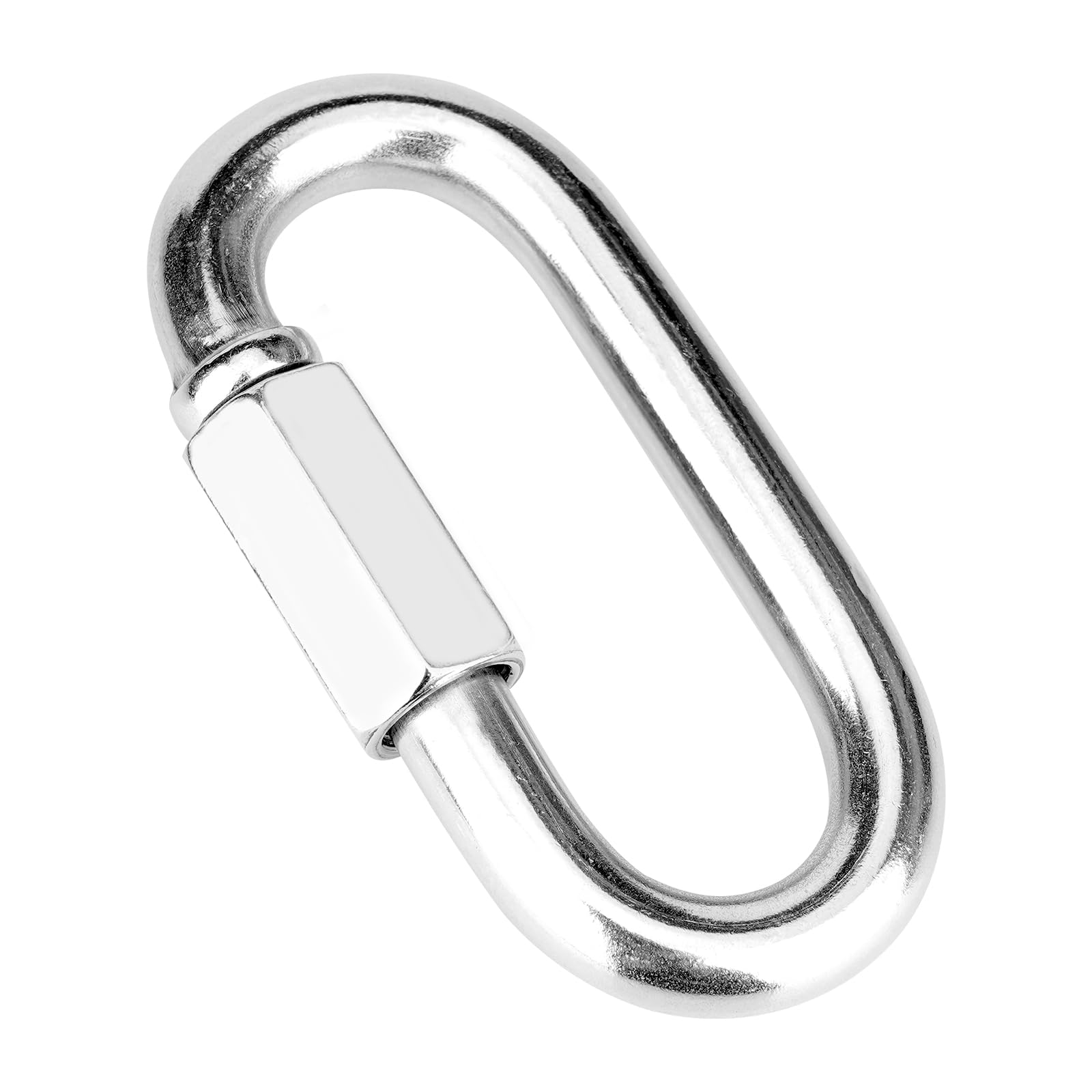 Vmuter 1Pcs 3.5 Inch 316 Heavy Duty Stainless Steel Screw Chain Quick Links, 2000 LBS Capacity, High Strength Carabiner for Big Chain Connecting,