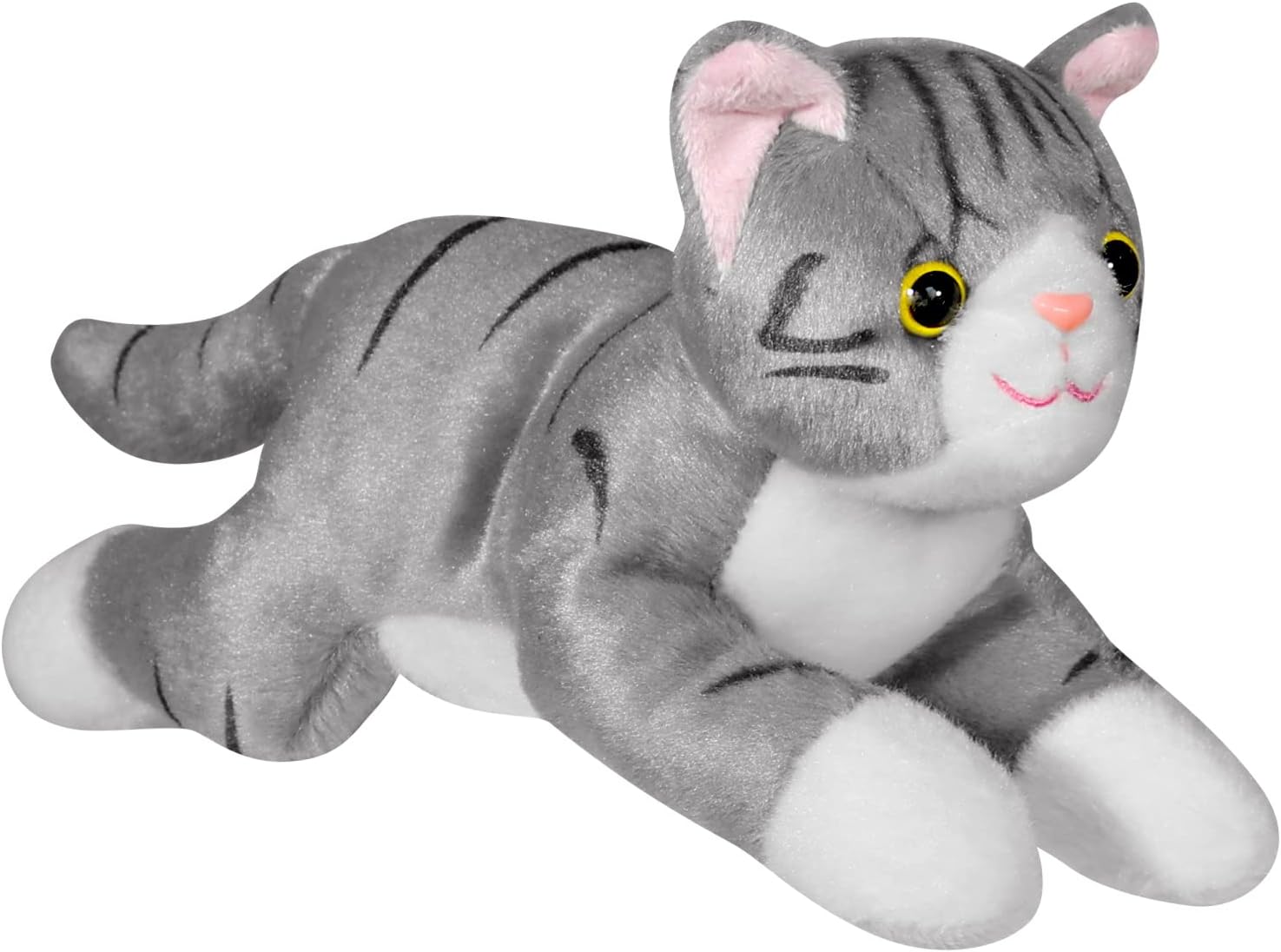 Plush Cat Stuffed Animal - Super Soft, Huggable Cat Toy for Baby, Toddler Boys, & Girls - Snuggle, Cuddle Plush Cat - Stuffed with PP Cotton - Great Gift Idea for Birthdays and Holidays 10 inches