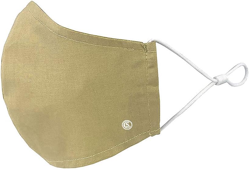 Con.Struct Face Mask, Face Mask 3-Pack Washable Unisex Cotton Cloth Face Mask (Khaki Camo)