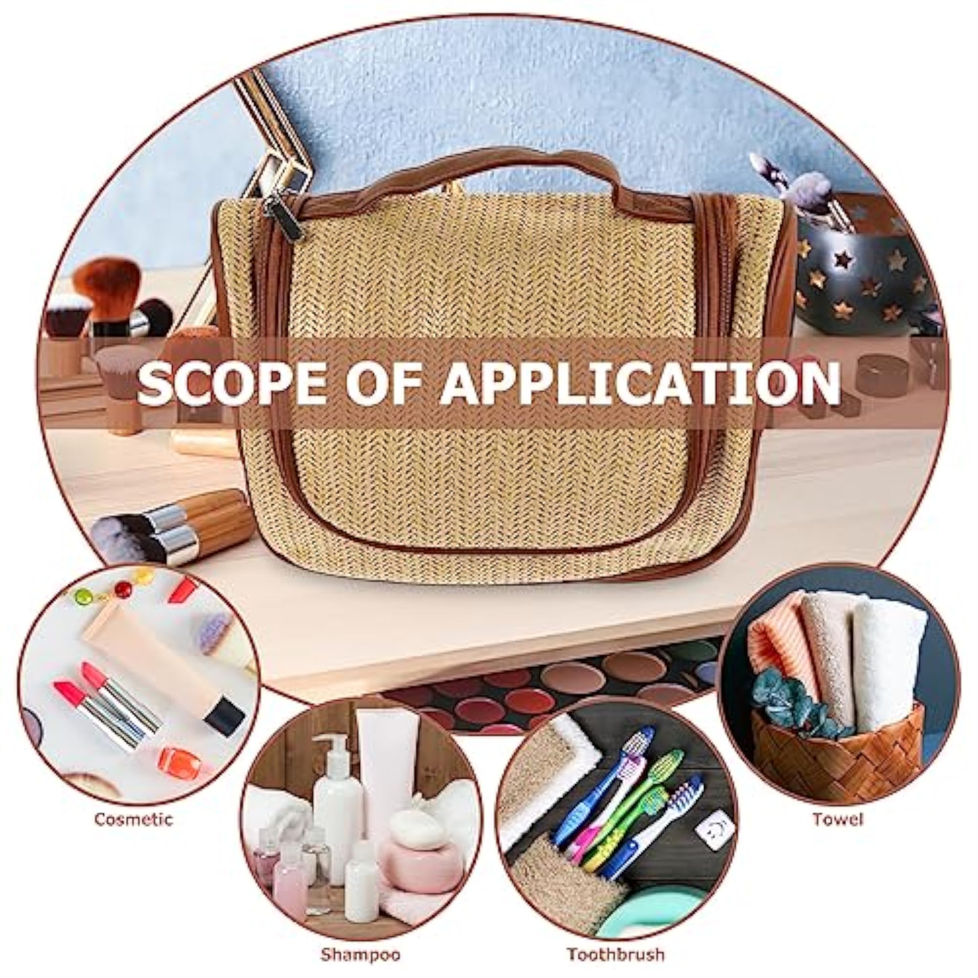 Travel Toiletry Bag, Portable Makeup Organizer