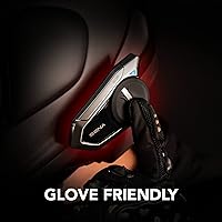 Vista 5 de Sena Harman Kardon - Auriculares Bluetooth de comunicación para motocicleta 50S con sonido de Harman Kardon, sistema de intercomunicación de malla