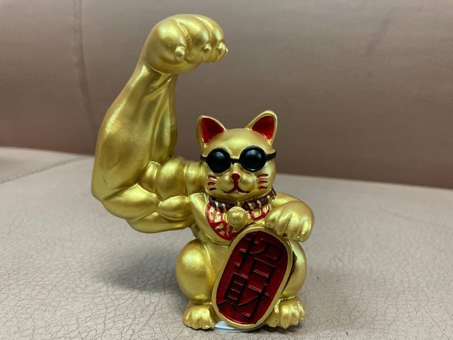 Amazon.co.jp: マッチョ 招き猫 ムキムキ ネコ キャット 筋肉
