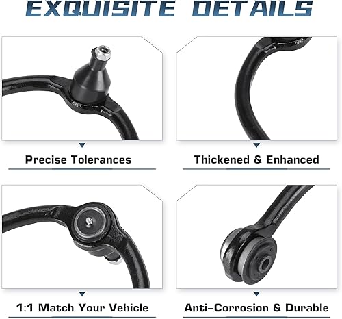 Miniatura 3 de Brazos de control superiores delanteros con juntas esféricas para Jeep Grand Cherokee 2005-2010, para Jeep Commander 2006-2010, Kit de suspensión