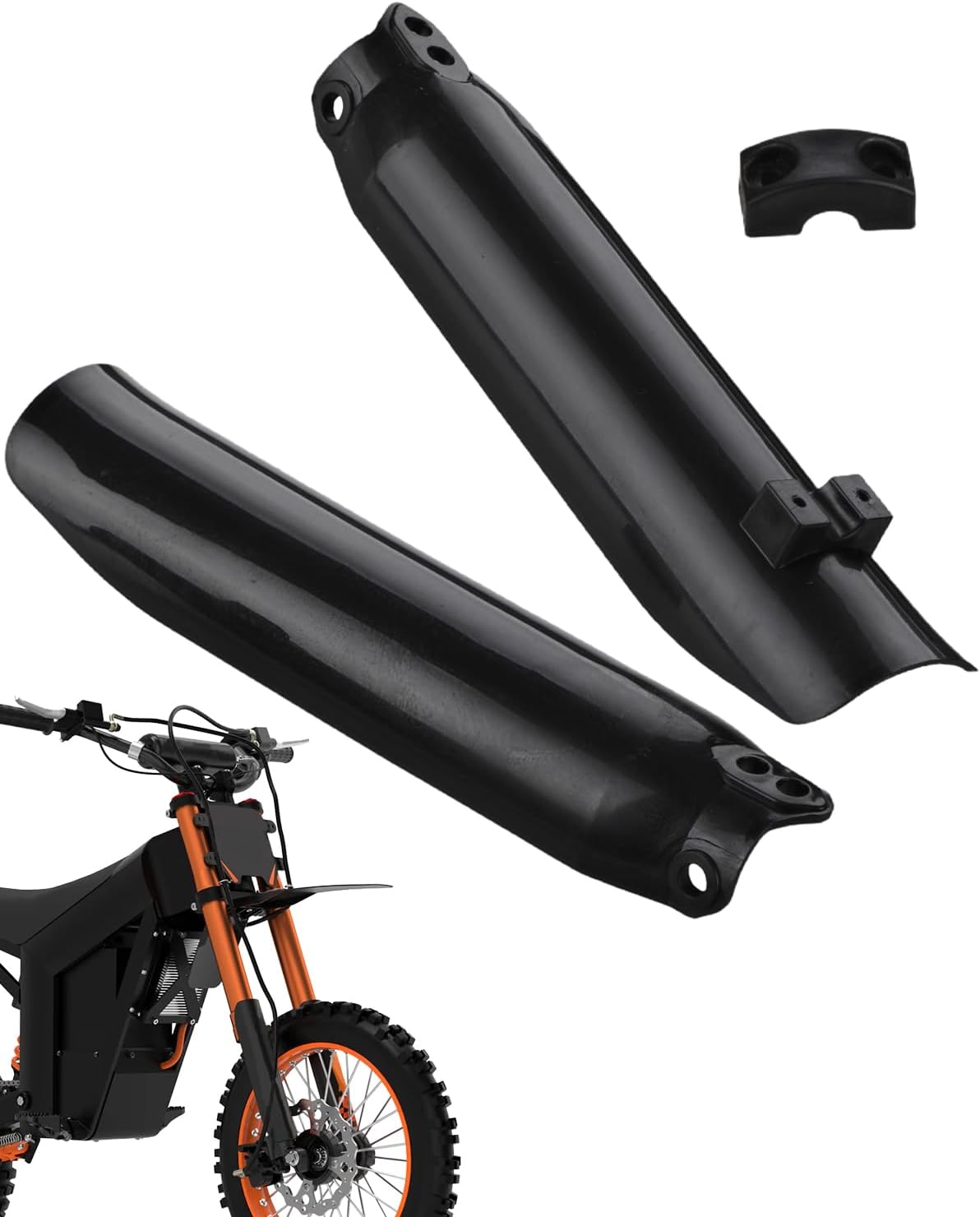E Dirt Bike Front Fork Wraps for Tutti Soleil01, Fork Cover Boots Shock Guard for Tuttio Soleil 01, Black